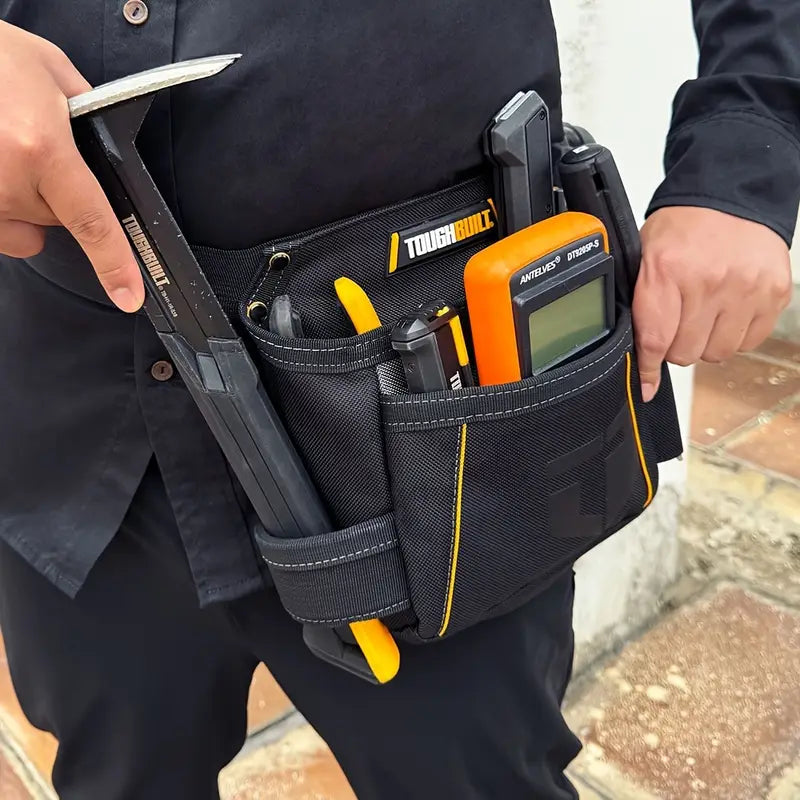Cinturon Con Cartuchera Tb-310 Sin Cliptech Toughbuilt Negro