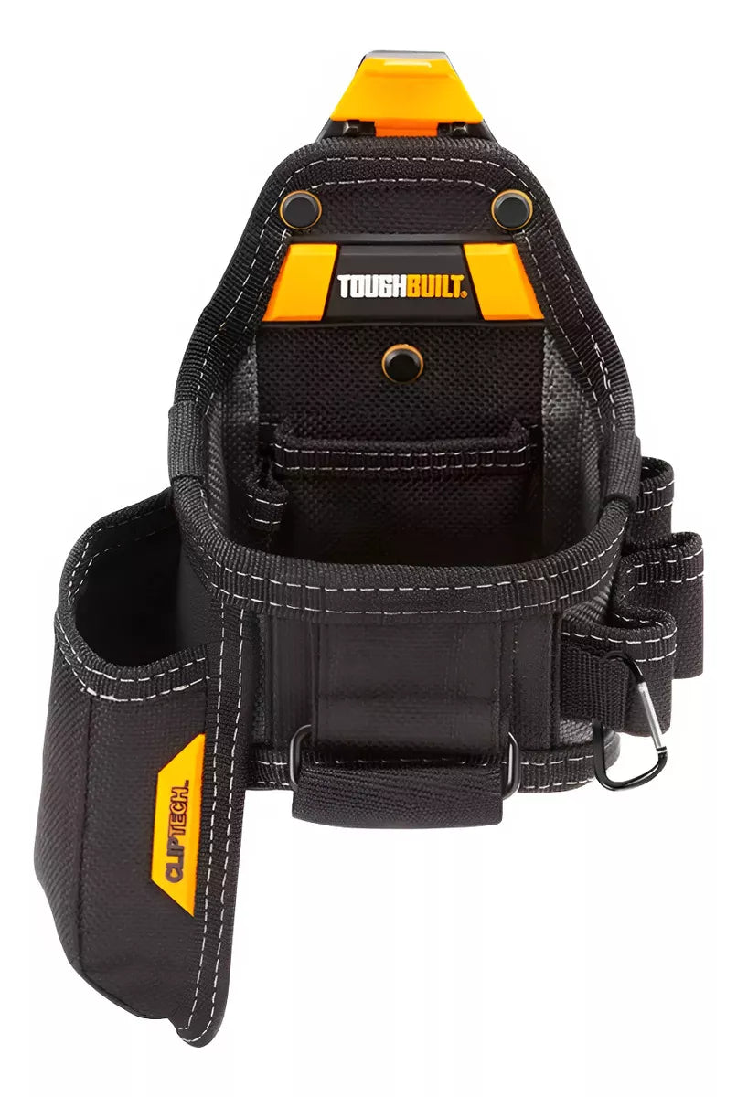 Bolsa Portaherramientas 7 Bolsillos Para Cinta Métrica / Navaja Multiusos Toughbuilt Color Negro