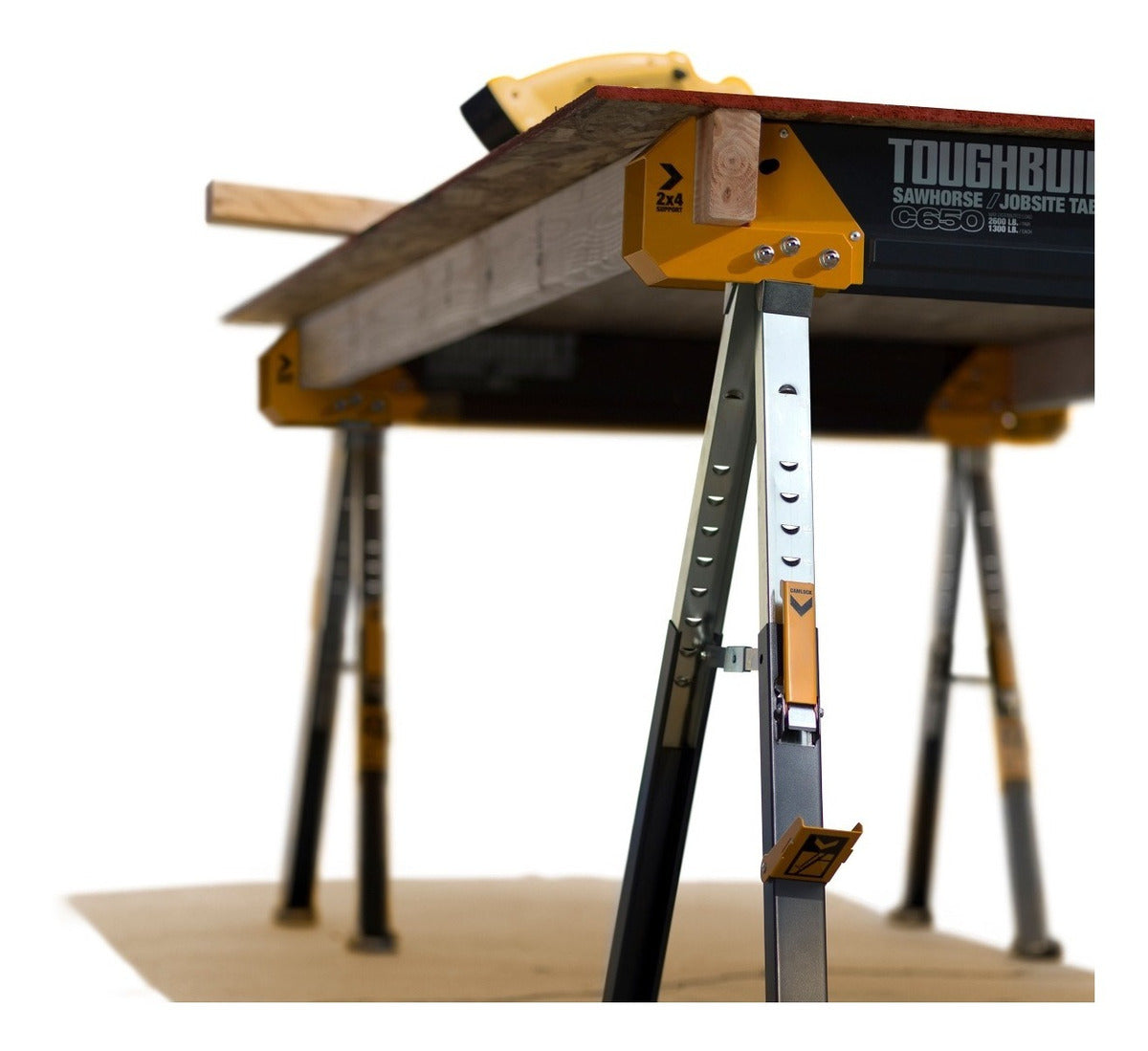 ToughBuilt Caballete de Aserrar TB-C650 Telescópico Carga 590kg