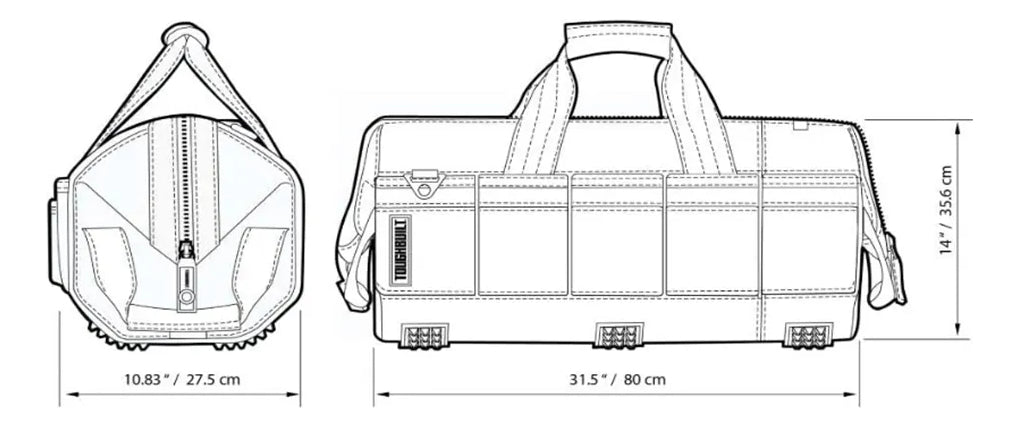 Bolsa Grande para herramientas Toughbuilt Tb-60-26 de 62 Bolsillos