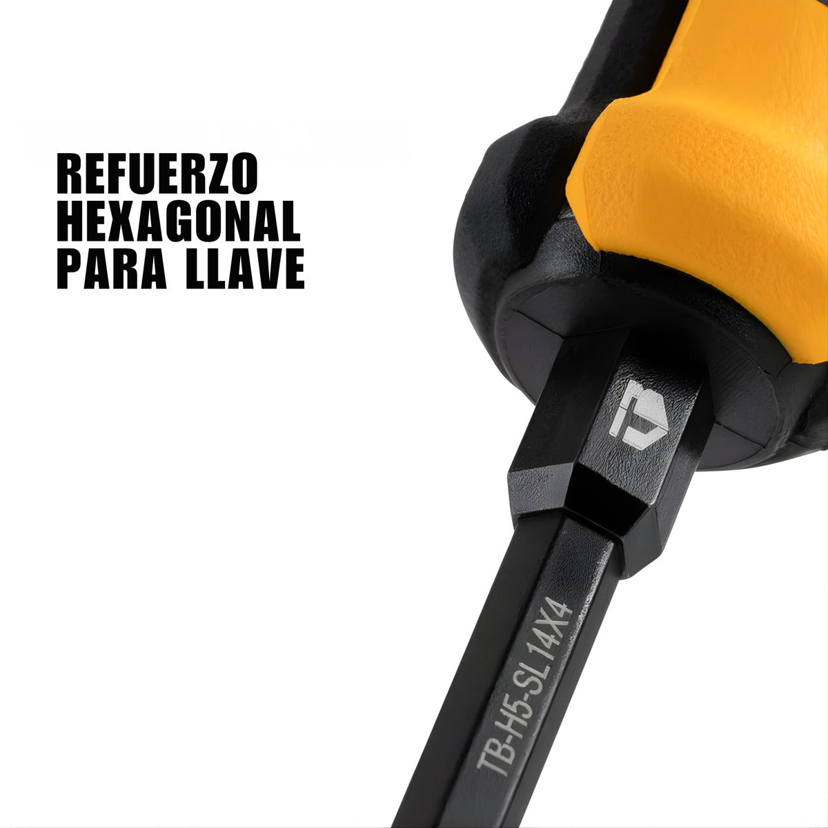 Desarmadores Punta Magnética Toughbuilt  Tb-h5s8-a 8pack