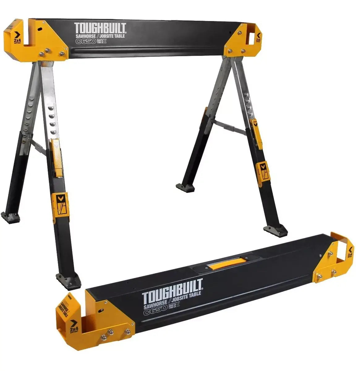 2pack Mesa Trabajo Plegable Toughbuilt TB-C650 Multiproposito