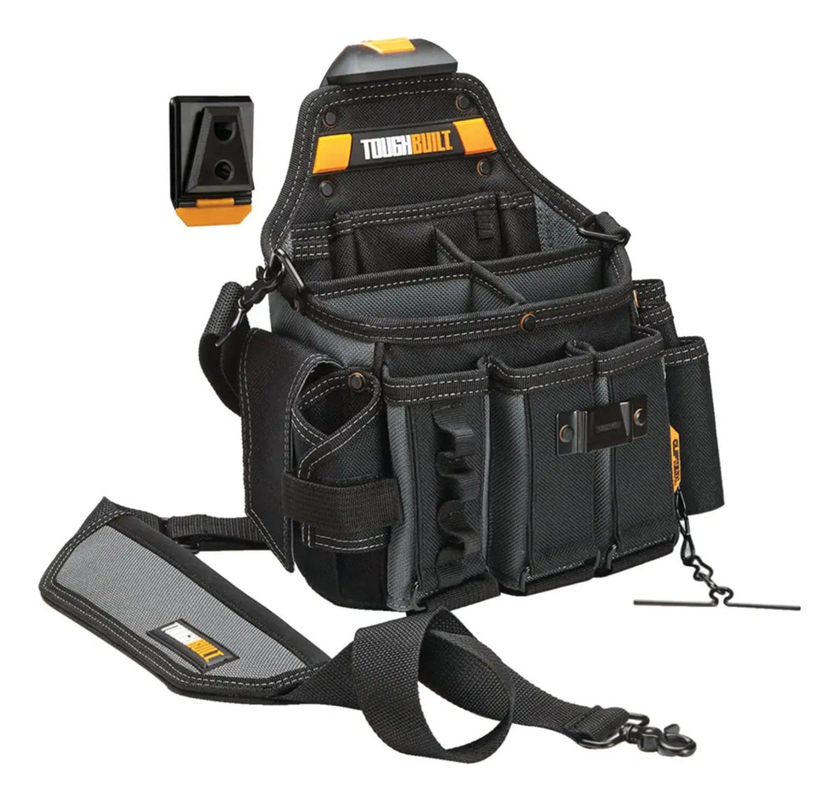 Bolsa Electricista Toughbuilt Tb-ct-104 + Cinturón Cliptech