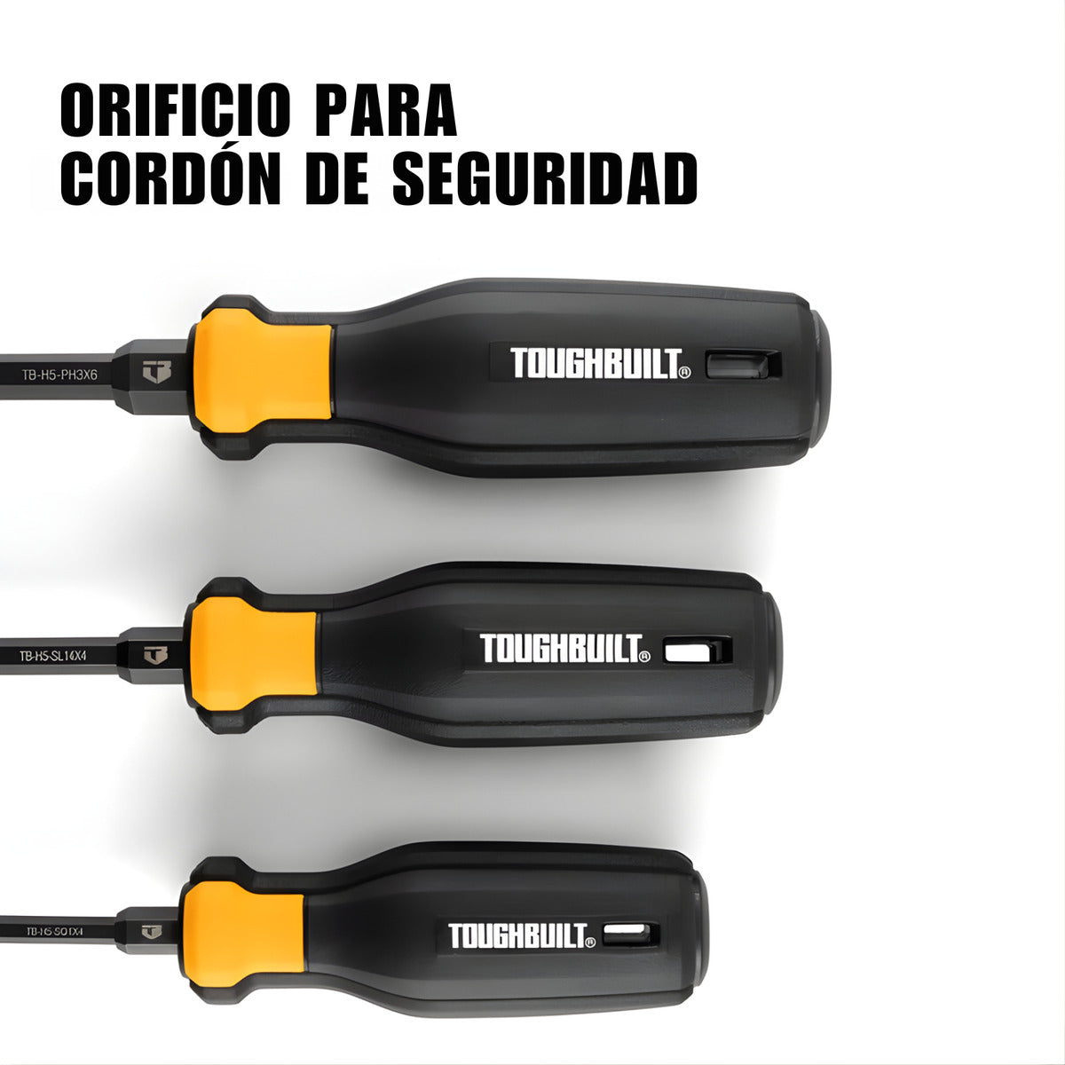 Desarmadores Punta Magnética Toughbuilt  Tb-h5s8-a 8pack