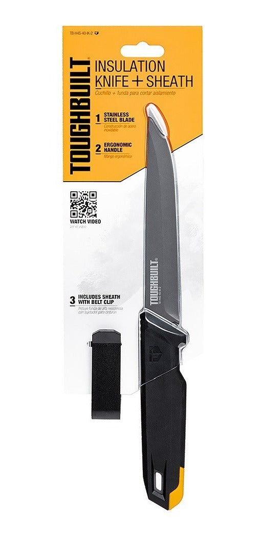 Cuchillo Con Funda Toughbuilt Para Corte De Aislamiento