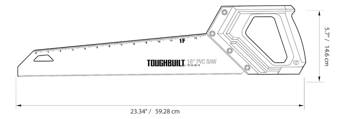 Sierra Manual Para PVC De 18" Toughbuilt Tb-h4-26-18