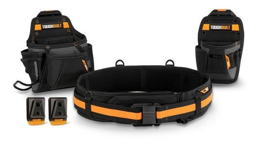 Bolsas Porta Herramientas 2pzs + Cinturón Liniero Toughbuilt