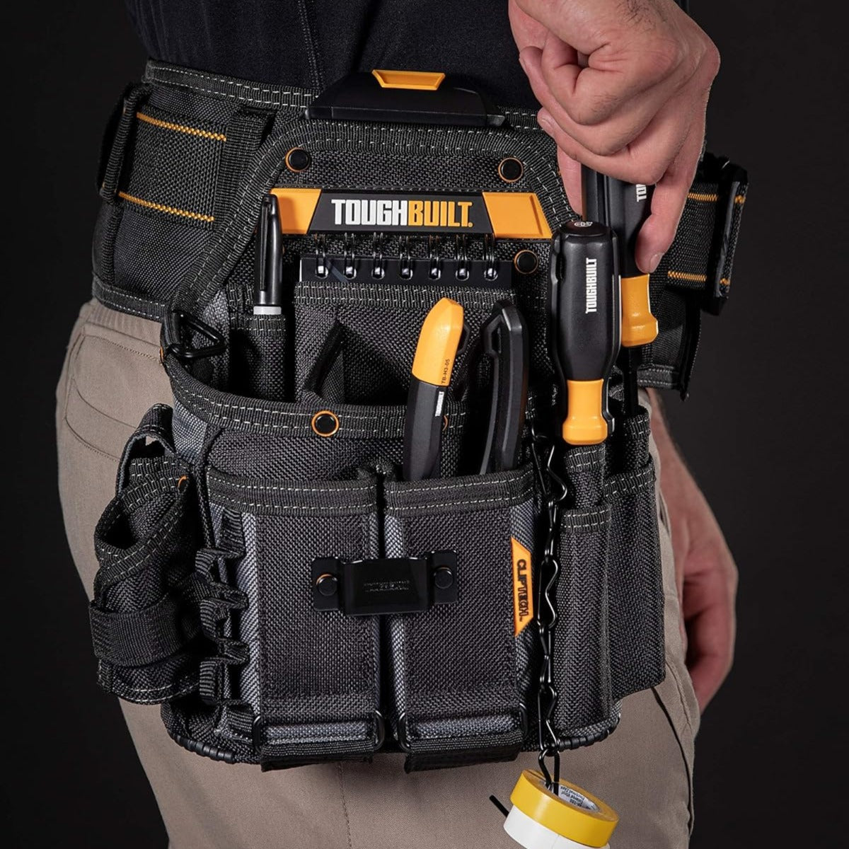 Bolsa Electricista Toughbuilt Tb-ct-114 + Cinturón Cliptech