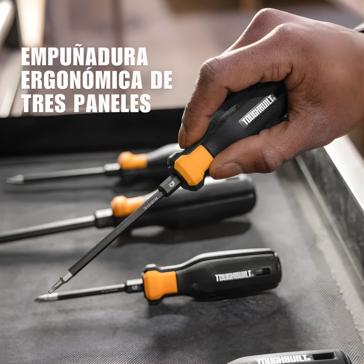 Desarmadores Punta Magnética Toughbuilt  Tb-h5s8-a 8pack