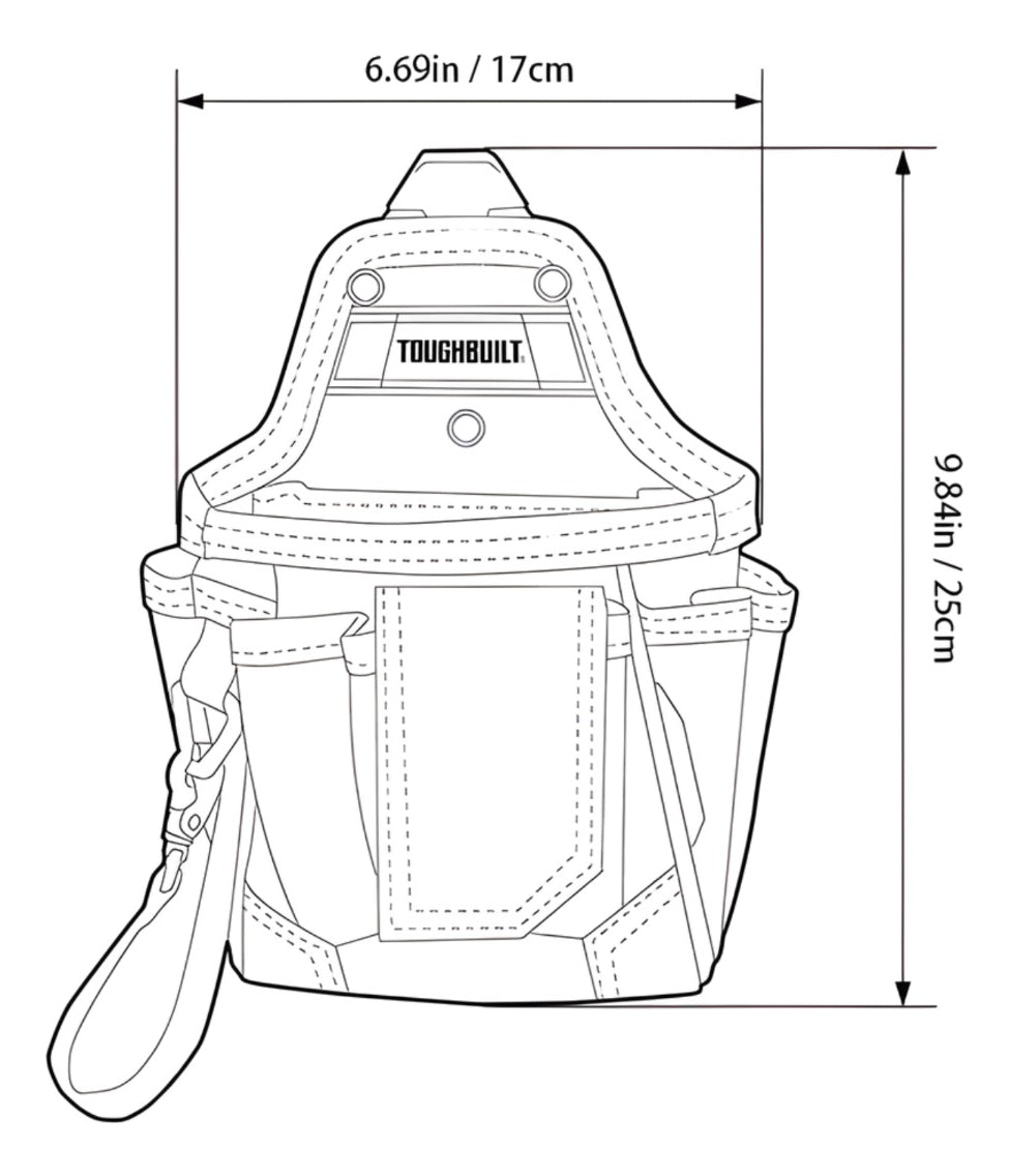 Bolsa Portaherramientas Toughbuilt Tb-ct-32-a Con Cinturón
