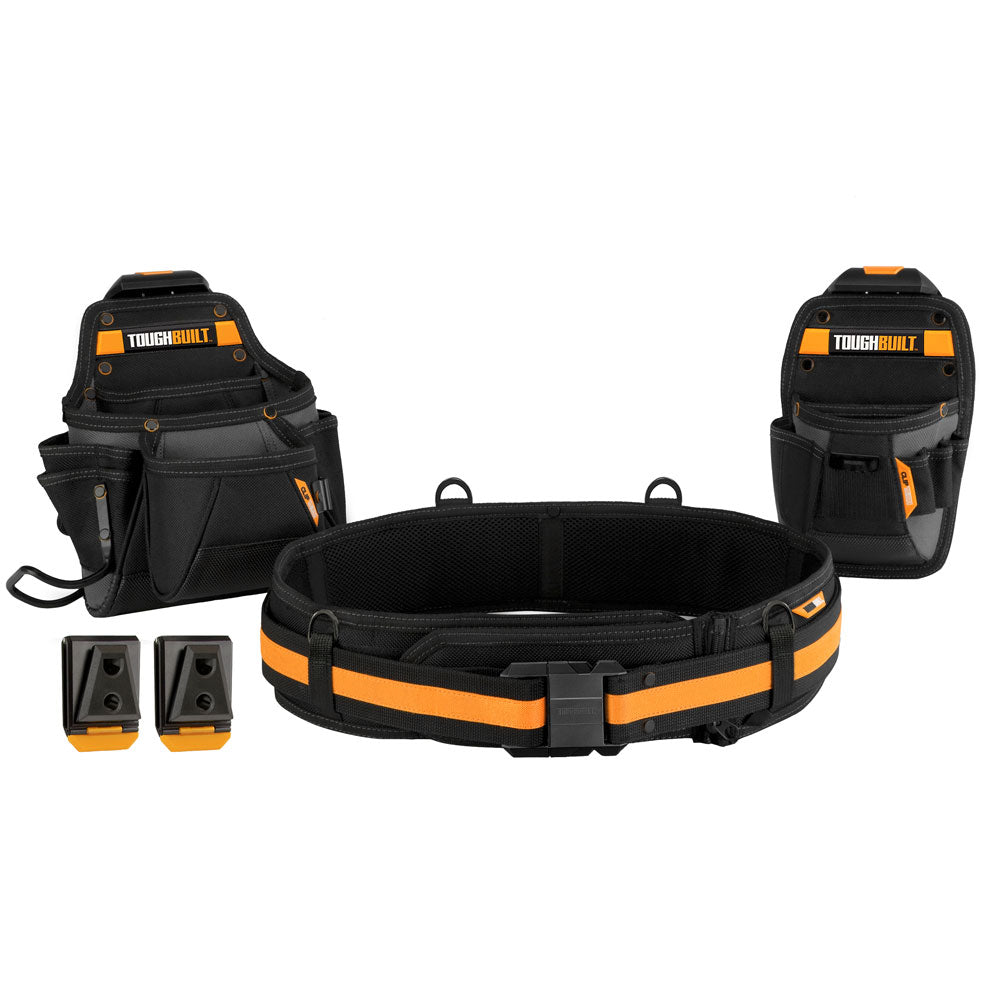 Bolsas Porta Herramientas 2pzs + Cinturón Liniero Toughbuilt TB-CT-111-CP