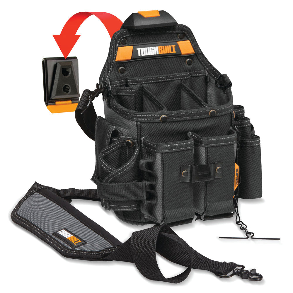 Bolsa para oficiales electricistas + bandolera TB-CT-114 | Fans Toughbuilt México