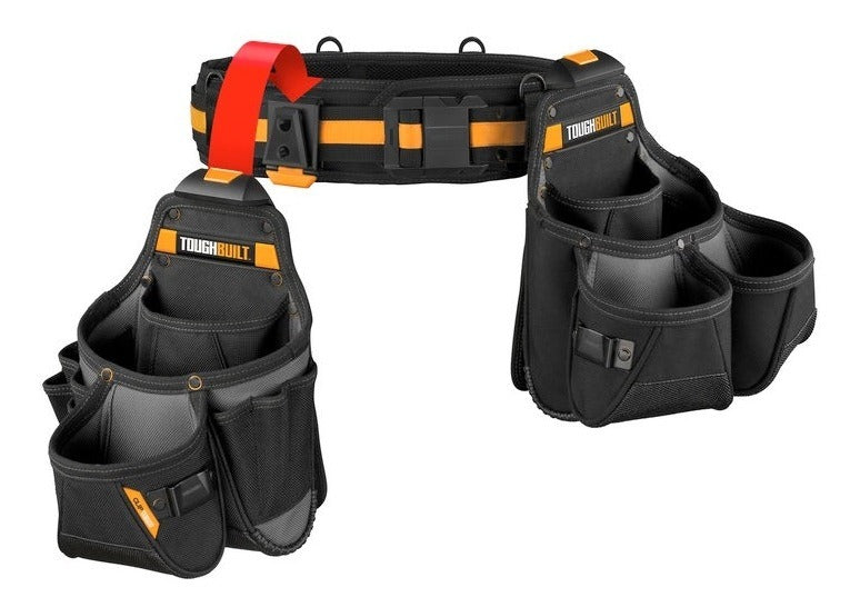 Bolsas Porta Herramientas 27 Bolsillos + Cinturon Toughbuilt