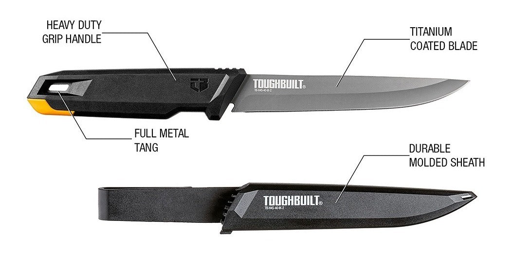Cuchillo Con Funda Toughbuilt Para Corte De Aislamiento