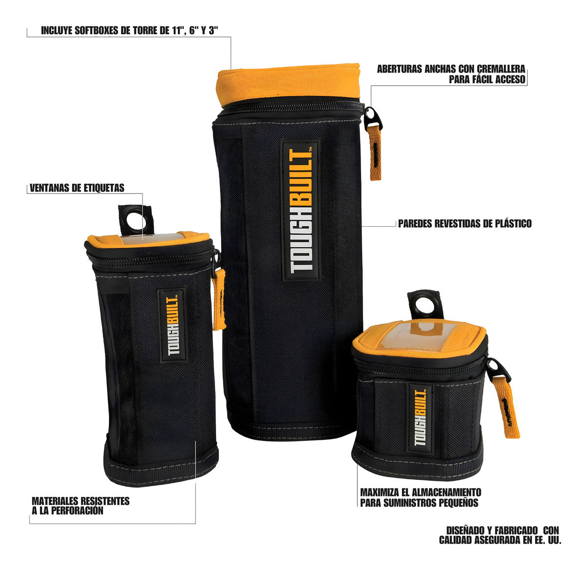 Organizador De Herramientas Torre Toughbuilt Tb-192-b 3 Pack