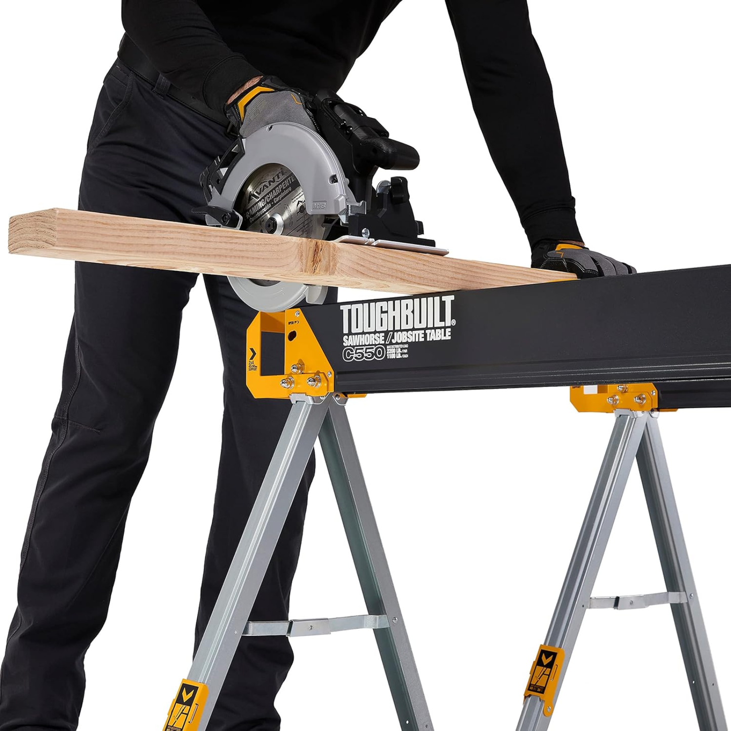 ToughBuilt Par de Caballetes Aserrar TB-C550 Acero Carga 1000kg