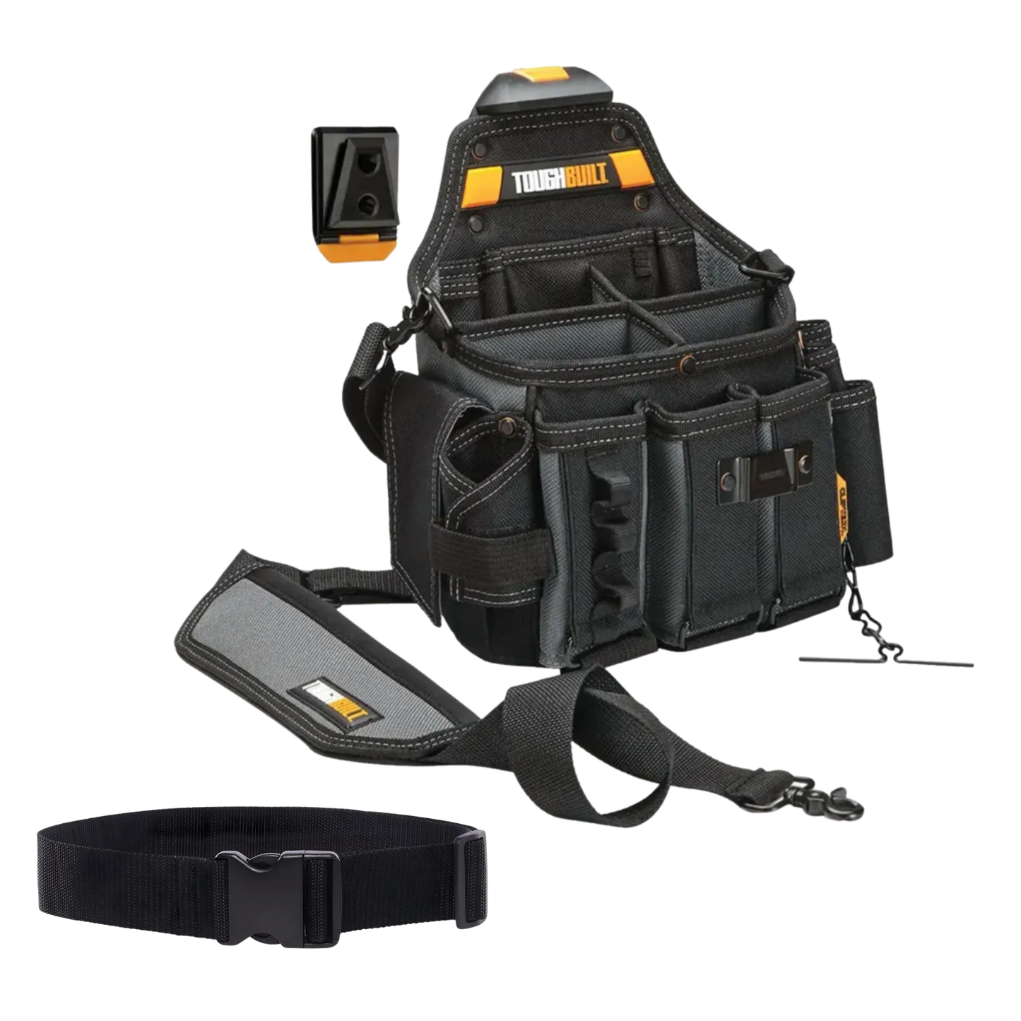 Bolsa Electricista Toughbuilt Tb-ct-104 + Cinturón Cliptech