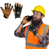 Guantes Trabajo Toughbuilt Tb-g04 Cuero Café Pantalla Táctil