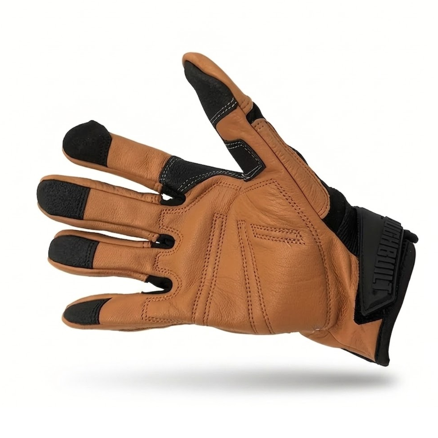 Guantes Trabajo Toughbuilt Tb-g04 Cuero Café Pantalla Táctil