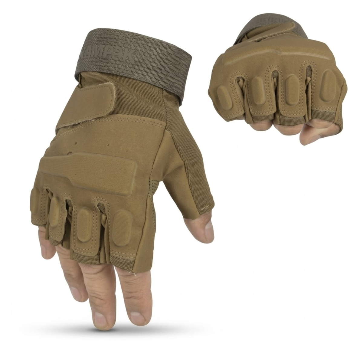 Guantes Kampak 730 Tácticos Cortos Nudillos Antiderrapantes