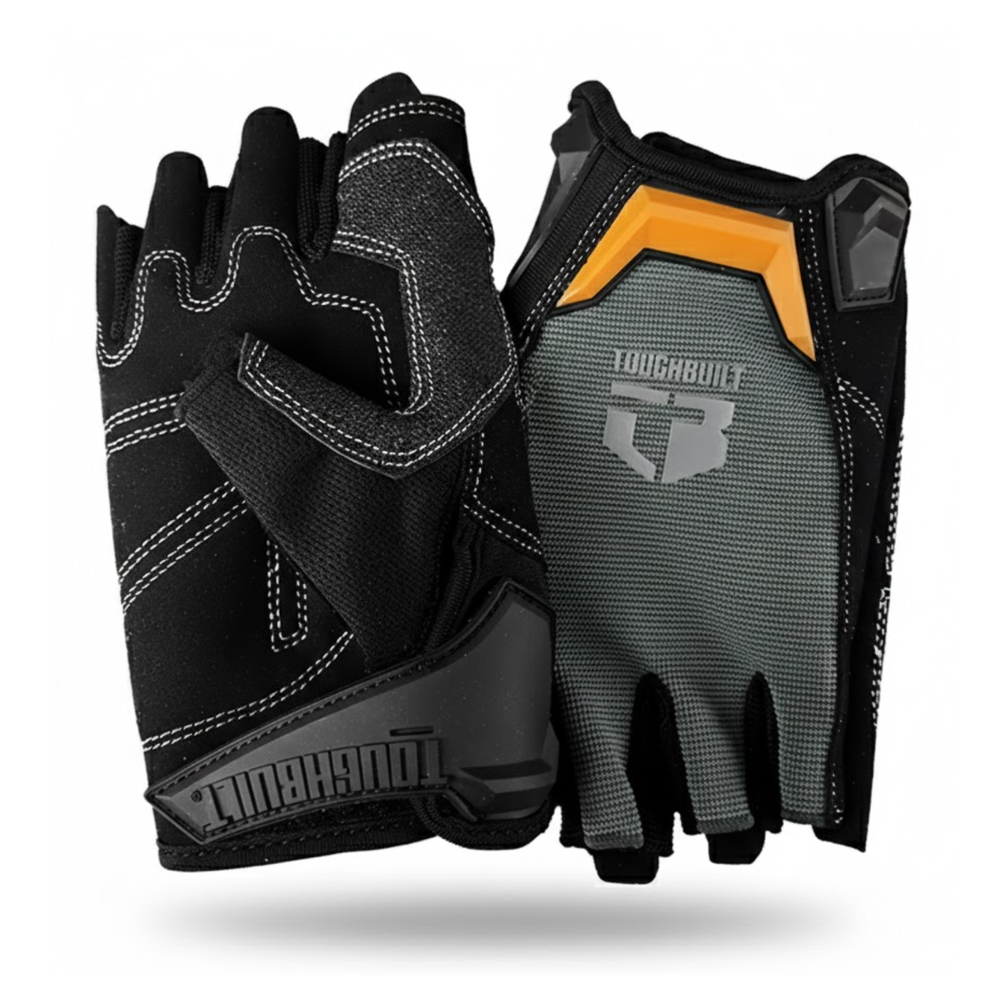 Guantes medio dedo Toughbuilt TB-G06 resistentes a abrasión