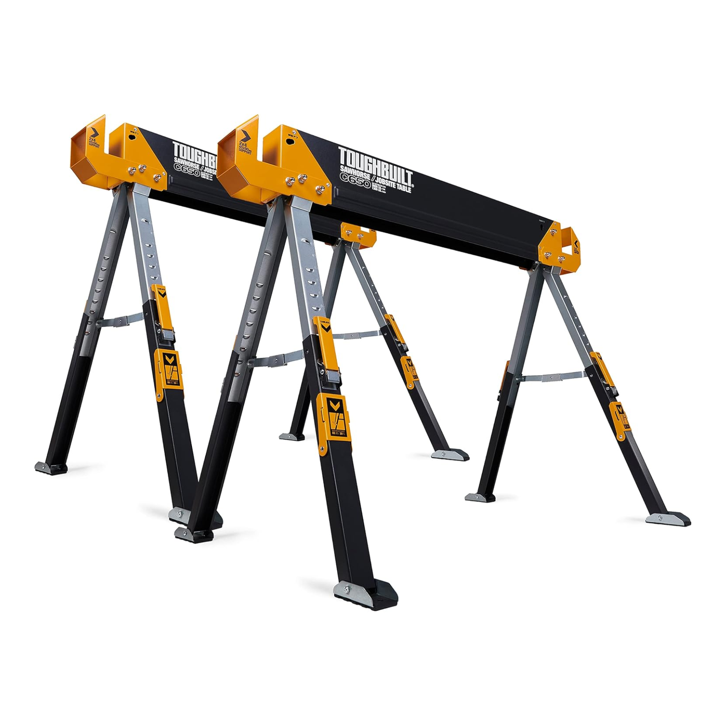 ToughBuilt Par de Caballetes Aserrar TB-C650 Carga 1180kg
