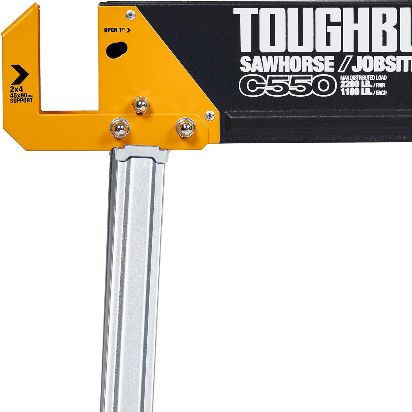 ToughBuilt Par de Caballetes Aserrar TB-C550 Acero Carga 1000kg