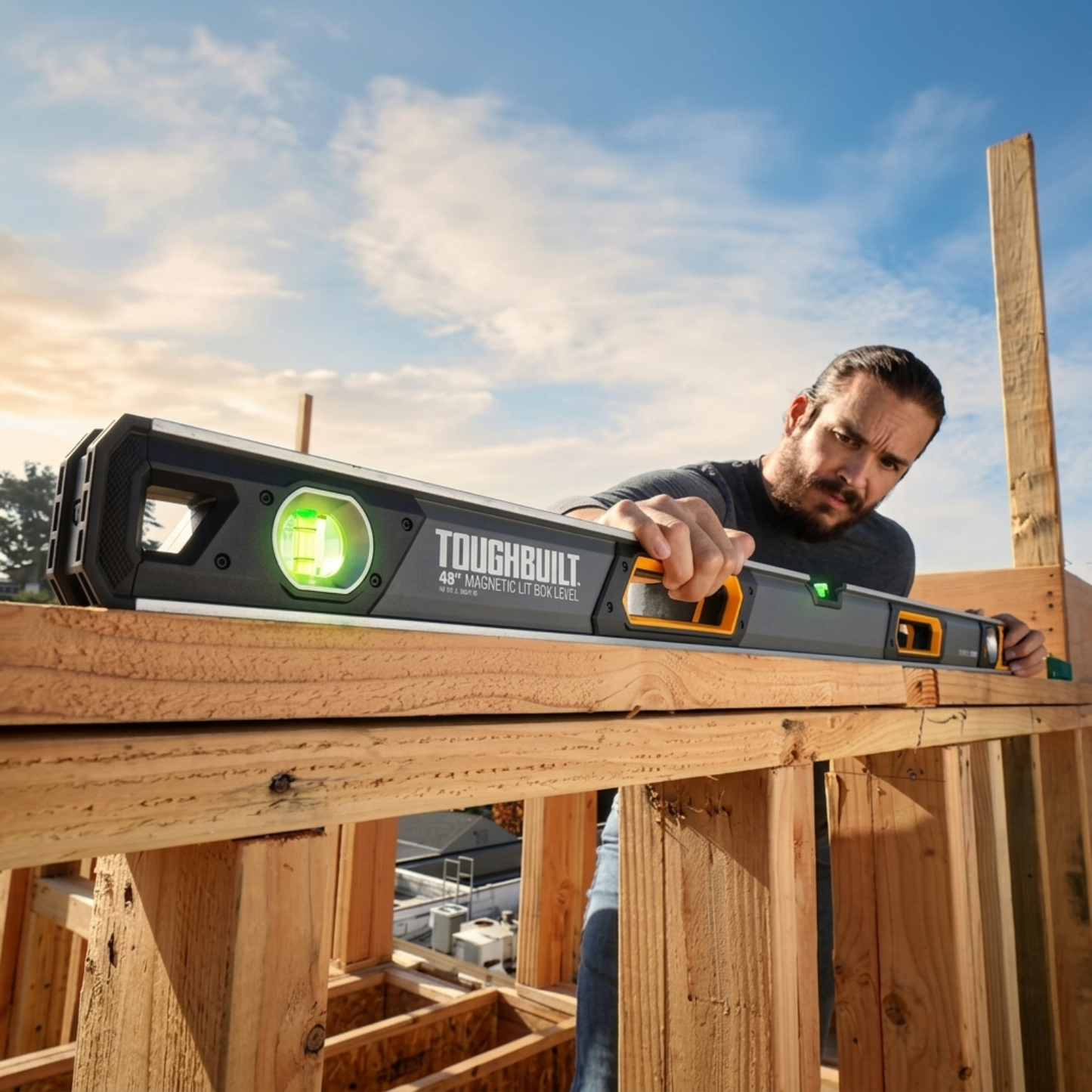 ToughBuilt Nivel de Caja TB-H2-L-48LH-M Magnético LED Aluminio 48"