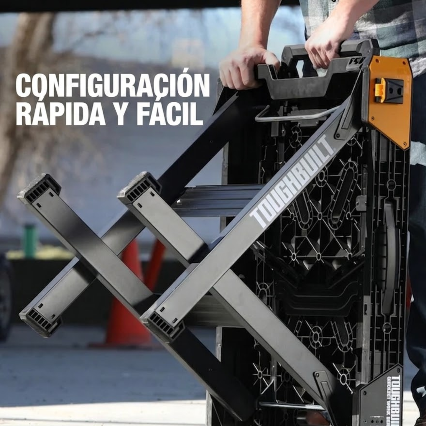 ToughBuilt Mesa de Trabajo Plegable TB-WB700 Carga 450 kg