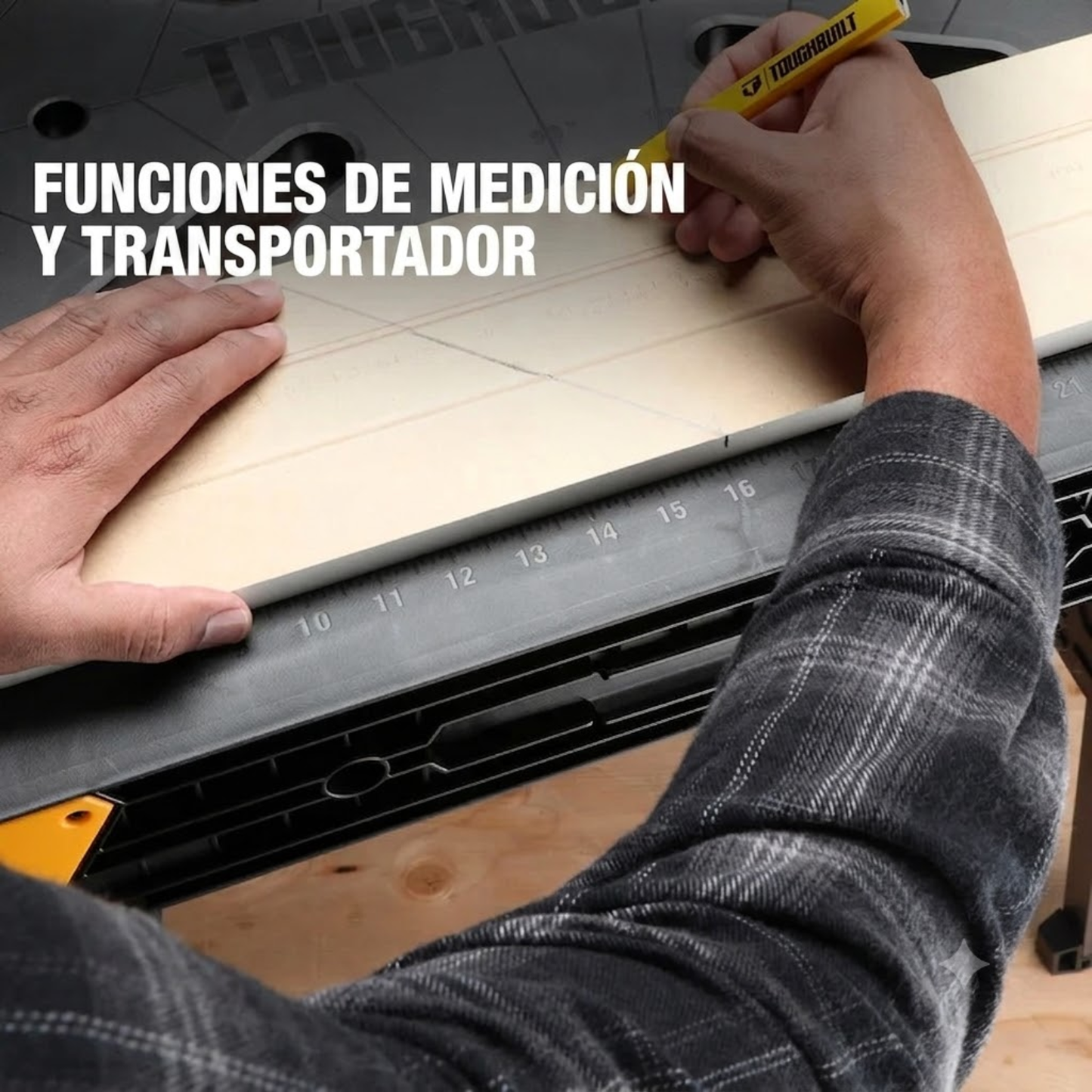 ToughBuilt Mesa de Trabajo Plegable TB-WB700 Carga 450 kg