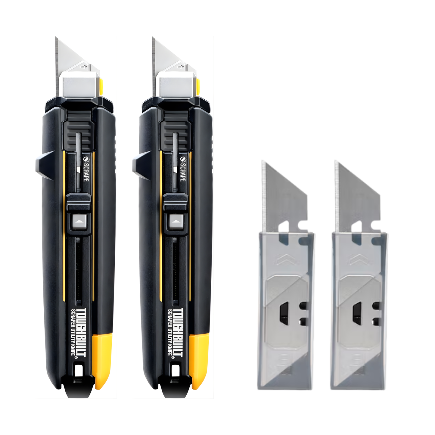 Pack 2 Cuchillas Raspador Toughbuilt Y 60 Navajas Repuesto