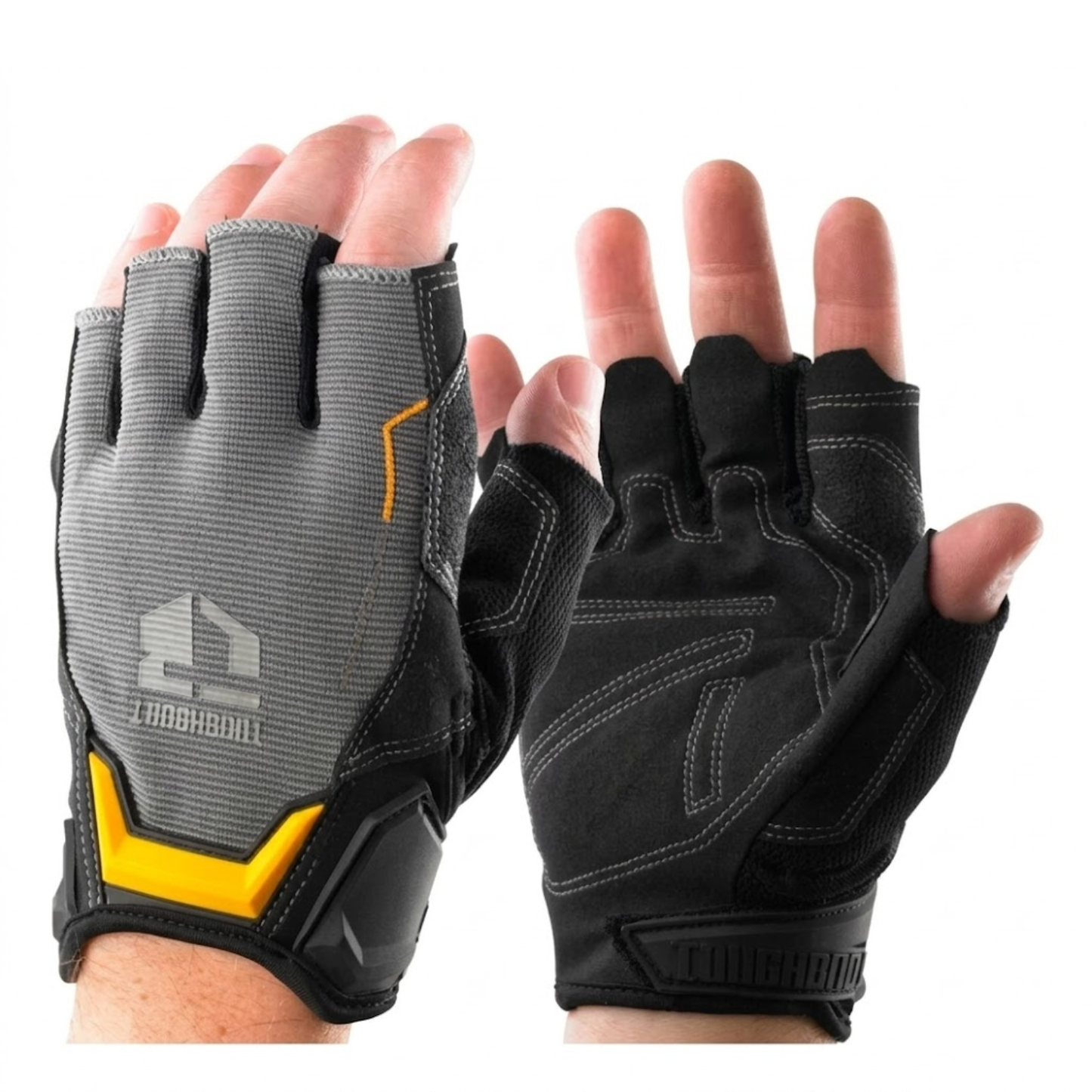 Guantes medio dedo Toughbuilt TB-G06 resistentes a abrasión