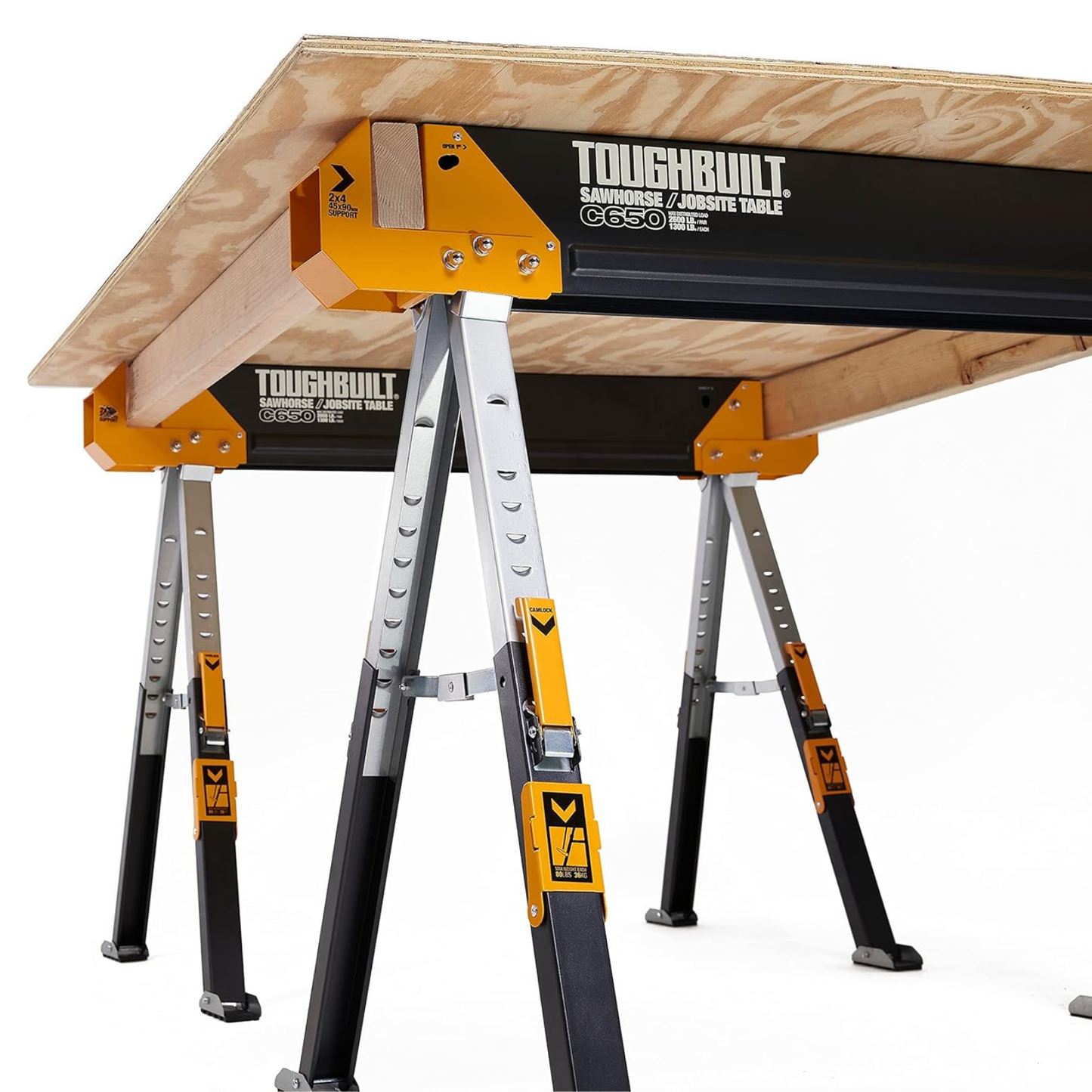 ToughBuilt Par de Caballetes Aserrar TB-C650 Carga 1180kg